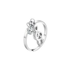 ANELLO CON CHIAVE DI VIOLINO PENDENTE