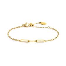 BRACCIALE CATENA LIP CABLE BASE GIALLA