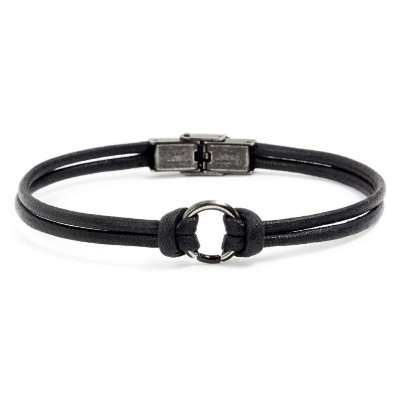 Bracciale corda cerata NERO