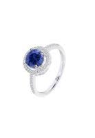 ANELLO CON CRISTALLO CENTRALE VIOLA