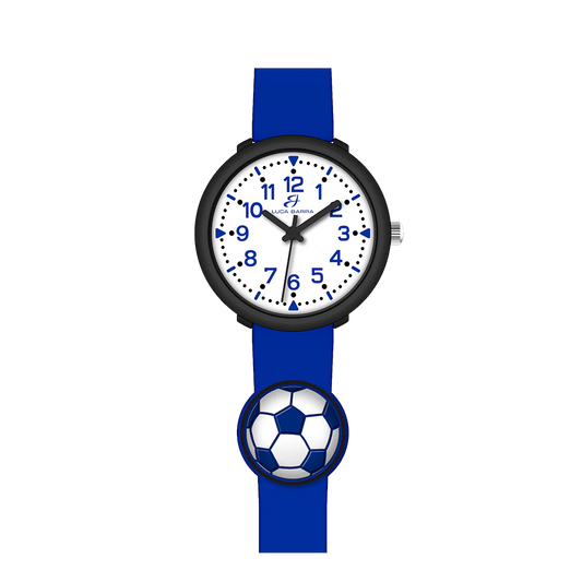 OROLOGIO BAMBINO BLU CON PALLONE