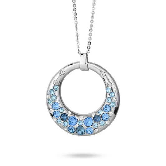 COLLANA CON CENTRALE RIGIDO SW CELESTE