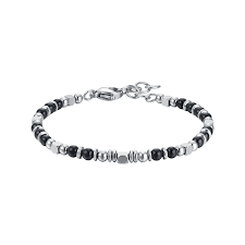 BRACCIALE BAMBINO CON PIETRE NERE