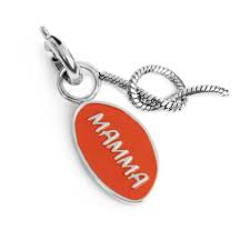 Charm mamma e nodo BIANCO