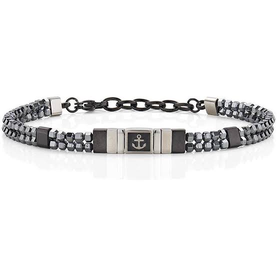 BRACCIALE CON EMATITE CON ANCORA