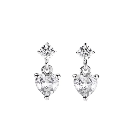 Orecchini Princess Cuore Bianco