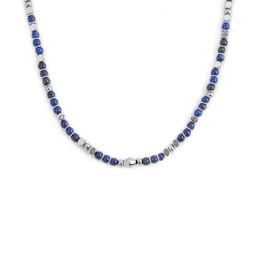 COLLANA LAPIS BLU E EMATITE