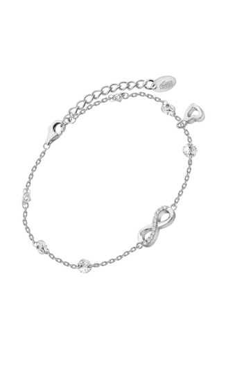 BRACCIALE INFINITO CON CUORE MINI PENDENTE