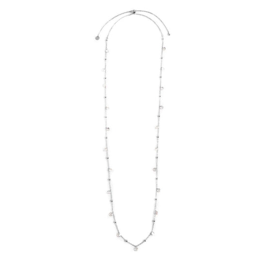 Collana zirconi e sfere SW BIANCHI (BASE BIANCA )