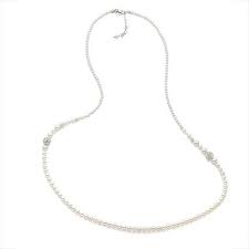 COLLANA ARGENTO PERLE CHANEL BASE BIANCA