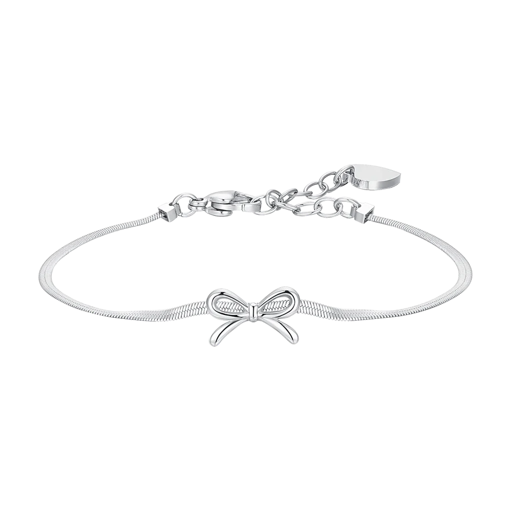 BRACCIALE DONNA IN ACCIAIO FIOCCO