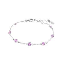 BRACCIALE CON CRISTALLI ROSA