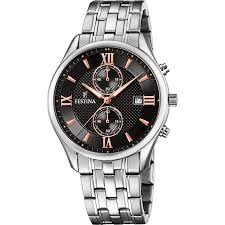 OROLOGIO UOMO ACCIAIO QUADRANTE NERO