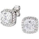 Orecchini Lady con Zircone Bianco Taglio Radiant