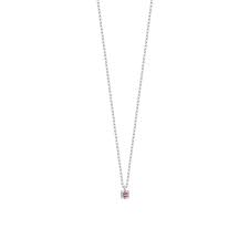 COLLANA PUNTO LUCA ZIRCONE ROSA