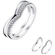 ANELLO INDIANO 2IN1 CON CRISTALLI BIANCHI