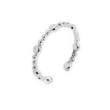 ANELLO FALANGE LAVORATO BIANCO