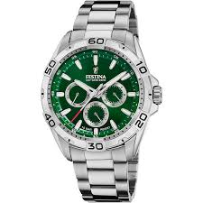 OROLOGIO UOMO ACCIAIO QUADRANTE VERDE