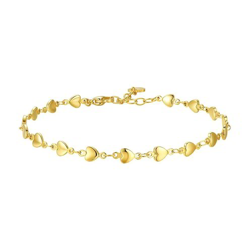 CAVIGLIERA DONNA CUORI GIALLA