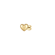 PIERCING ORECCHIO DONNA IN ACCIAIO FORMA CUORE COLORE ORO