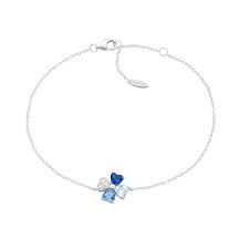 Bracciale Quadricuore Blu Multicolor