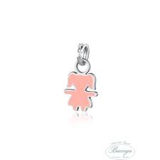 CIONDOLO BIMBA MINI ROSA