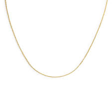 COLLANA CATENA CUTTING CROSS BASE GIALLA