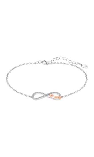 BRACCIALE INFINITO CON CUORI