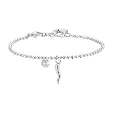 BRACCIALE DONNA IN ACCIAIO CORNO E ZIRCONE