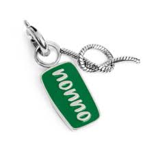 Charm nonno e nodo BIANCO