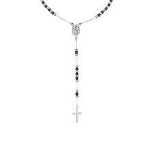 COLLANA ROSARIO UOMO CON EMATITE