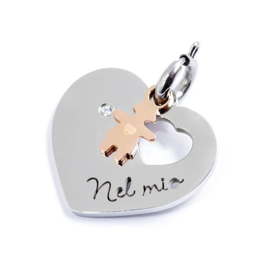 Charm cuore bimba