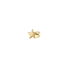 PIERCING ORECCHIO DONNA IN ACCIAIO FORMA STELLA COLORE ORO