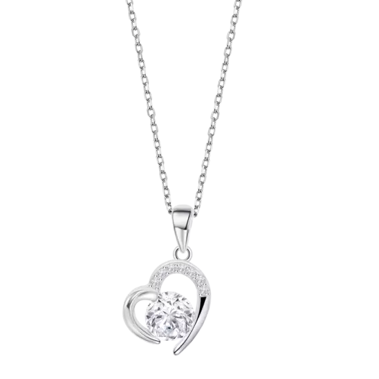 COLLANA CUORE SW BIANCO