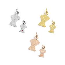 Charm cane (BASE GIALLA -BIANCA -ROSE')