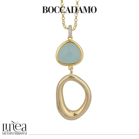 Collana cristallo color acqua milk