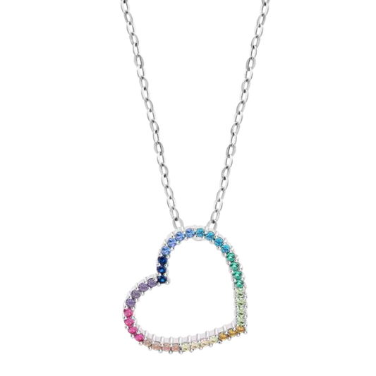 COLLANA CUORE TRAFORATO SW MULTICOLORE