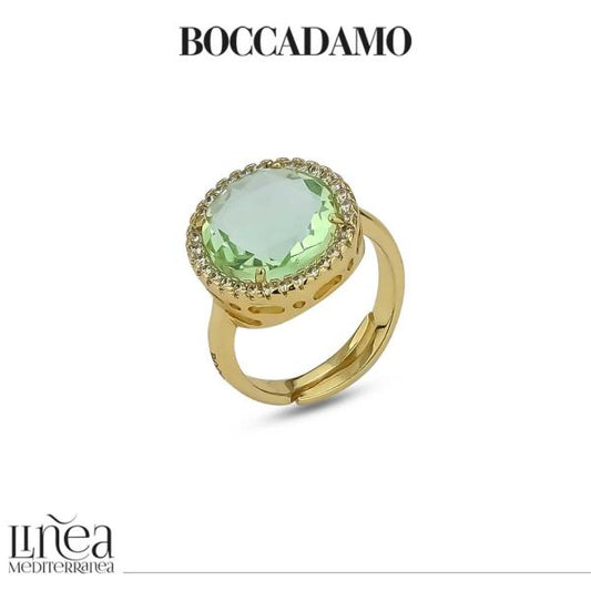 Anello con cristallo crisolite