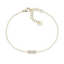 Bracciale Mini Infinito Pavé Dorato