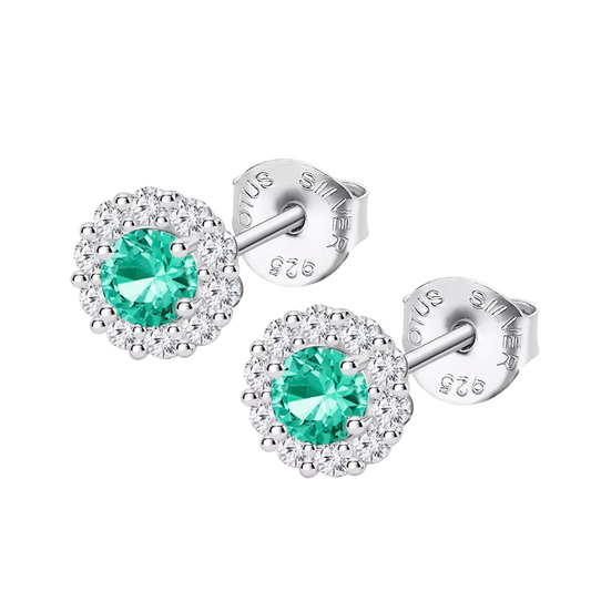 ORECCHINI FIORE VERDE CHIARO