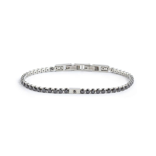 Bracciale tennis 3mm SW NERI (BASE BIANCA )