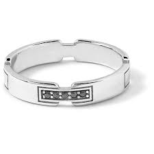 ANELLO UOMO CON PIETRE NERE