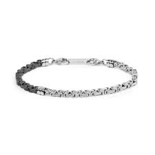 Bracciale catenza bizantina da 0,4cm BIANCO