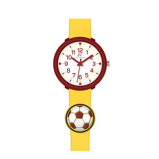 OROLOGIO BAMBINO GIALLO CON PALLONE