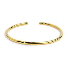 Bracciale rigido tubolare diametro 0,3cm GIALLO