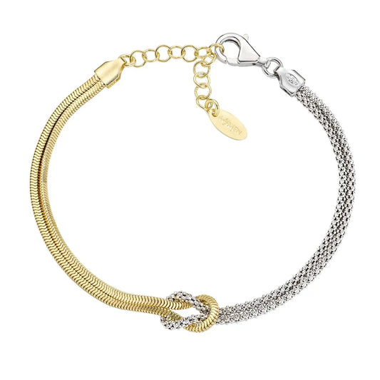 BRACCIALE NODO BICOLORE