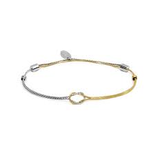 BRACCIALE NODO BICOLORE