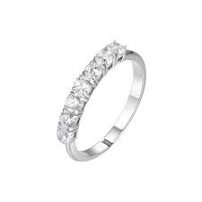 ANELLO DONNA IN ACCIAIO CON ZIRCONI BIANCHI MISURA M