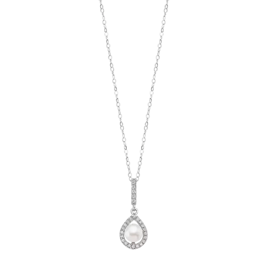 COLLANA GOCCIA SW E PERLA