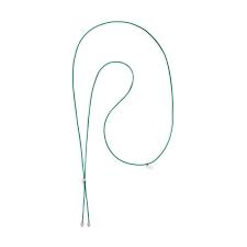 COLLANA CORDINO A LACCIO VERDE BASE BIANCA